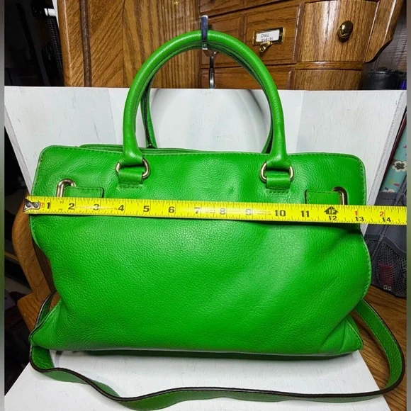 Vintage Michael Kors Hamilton Satchel - Kelly Green - Picture 4 of 8